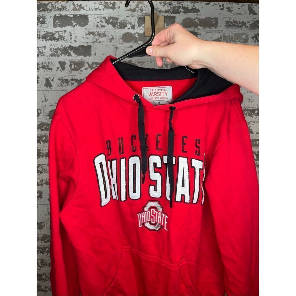 Ohio state varsity | mens buckeye red hoodie